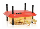 CARLA HOME Chick Brooder Heating Plate - Adjustable Height - Red - Chicken Heater V178-36540