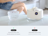 Pink Adorable Space Capsule Humidifier - Portable USB Cool Mist Maker with LED Display & Ambient V888-ELOSUNG32901