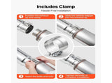 Elbow Exhaust Tip, 127mm Inlet, 152.4mm Outlet, 584mm Overall Length, Chrome Turn Down Exhaust Tip V952-PQWGZWGRK5INWJ6MB001V0
