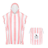 Dock & Bay Adult Poncho Hooded Towel Cabana Collection Malibu Pink S DB-PONCHA-CAB-SM-LTPNK