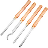 Wood Turning Tools for Lathe 4 PCS Set, Carbide Lathe Tools with Diamond Shape, Round, Square V952-MGCDMBSJT00000001V0