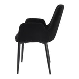 Charcoal Embrace Boucle teddy Sherpa Fabric Armchair Set V264-DNC-420V-CHL-02-1