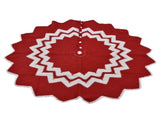 Christmas Tree Skirt Acrylic Fiber Knitting Floor Mat Cover Pad Xmas Party Home Decoration Props V1294-YM0523-3115210223511