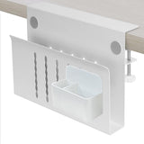 Desk Side Storage, Under Desk Storage, Steel Desk Hanging Organizer, Laptop Holder, with Pen Holder, V1192-AZ-W-14542