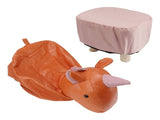 Cute Animal Footstool with Soft Padded Cushion and Prevent Slip Feet Small Footrest Stools for Kids V1294-YM0703-3116230004214