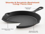 Cast Iron Skillet, 3 Pcs Frying Pan Set , Heavy-Duty Skillets with Heat-Resistant V952-ZTCGSJTCT681KMJDP001V0