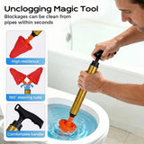 Multipurpose Household High Pressure Toilet Plunger, 2026 Upgraded Powerful Air Drain Unclogger V1258-DP02-F-828