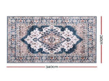 Artiss Floor Rug 240x340cm Large Washable Persian Area Rug Living Room Carpet FLR-4857-240X340-BL