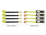Wheel Chock Tie-Down Kit, Tire-Style Motorcycle Tie-Down System, Car Tie Down Kit with Flat Hook, V952-CLJGTJ2LTXBPN6TE9001V0