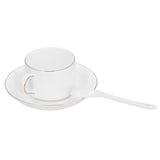 4 Set Coffee Cup Set Coffee Mug with Saucer Spoon Tea Mug Drinkware Gift for Home Kitchen V1294-YM0901-3118210136911