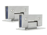 2Pcs Glass Door Hinge Heavy Duty Glass Door 90 Degree Hinges Durable Stainless Steel Bathroom Gate V1294-YM0703-3114230035711