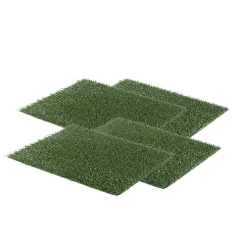 4 Grass Mat 63.5cm x 38cm for Pet Dog Potty Tray Training Toilet V274-PET-MAT-202-X4