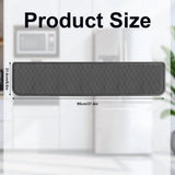 2pcs 37.4x8.5in Refrigerator Spill Mat, Silicone Under Refrigerator Floor Protector Tray Drip V1366-AZ2-W-14453