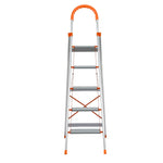 Giantz 5 Step Ladder Multi-Purpose Folding Aluminium Light Weight Non Slip Platform LD-H-ALU-5STEP-OS