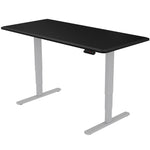 Fortia Sit To Stand Up Standing Desk, 160x75cm, 62-128cm Electric Height Adjustable, Dual Motor, V219-FURDTSFORKITS6BK