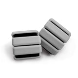 Grey Adjustable Silicone Wrist & Ankle Weights - 2lb Pair Comfortable Fitness Resistance V888-ELOSUNG23731