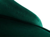 Viva Forever Set of 2 Green Velvet Dining Chairs-Art Deco Design with Gold Metal Legs V264-DNC-414V-GRN-02-1