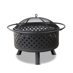 Grillz Fire Pit BBQ Grill 76cm FPIT-DIAMOND-30