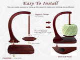 1 Piece Wooden Yarn Holder Magnetic Rotating for Crochet and Knitting Holds up to 500 g V1237-ZY-818-246