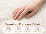 Artiss 3 in 1 Bean Bag Chair Cover Convertible Bean Bag for Adults, Corduroy Stuffed BD-COVER-3IN1-BE