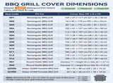 Universal Outdoor Grill Cover Waterproof UV Resistant Dustproof Barbecue Protector with Adjustable V1341-ZY-BUJ885AP-420D-S10