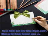60 Pack Paper Picture Frames for 4 X 6Inch Photos, Standing White Cardboard Photo Frames with Easel V1366-AZ2-W-15884