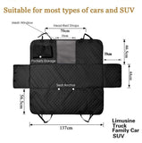 Waterproof Dog Seat Cover with View Mesh and Scratch Prevent Antislip for Trucks ,Cars and SUV V178-14896