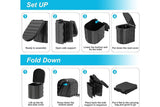 Portable Camping Toilet Folding Toilet for Adults with Lid -Black V1308-DSZKI-5-1