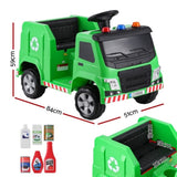 Rigo Kids Ride On Car Garbage Truck Police Light 12V Electric Toys Cars Green RCAR-C-POLICE-TRUCK-12V-GN