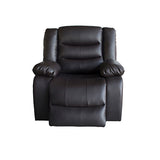 321 Seater Recliner Sofa In Faux Leather Lounge Couch in Black V43-SET-FAN-3+2+1-BL