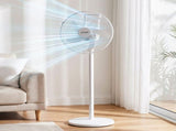DEVANTI 16" 5-in-1 Rechargeable Fan for Pedestal Table Floor Wall Ceiling PF-RC-16IN-WH