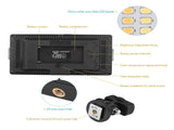 Professional Led Studio Light For Vlogging & Photography - 416 Leds 3600Lm PRL-6190ACD