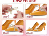 Rhinestone Shoe Clips, 1 Pair Detachable Classic Fashion Sparkling Bow Heels Accessories Decoration V1259-DP01-A-5277