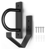 Steel Battle Rope Wall Mount Kit w/Anchor & Storage Hook - Matte Black Secure Mounting Durable V1192-AZ-W-4822