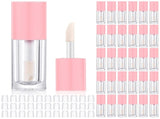 30 Pcs Pink 6ml Empty Lip Gloss Tubes with Wand Bulk Lip Refillable Gloss Containers Cosmetic V1258-DP02-C-3187