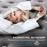 KINGSTON SLUMBER Premium Luxury 34cm King Mattress , Medium-Firm, Natural Latex Layer, Euro Top, V219-BEDMATKSLX5A