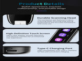Smart AI Scan & Voice Translator Pen - 112 Languages, Offline Mode, HD Touchscreen & V888-ELOSUNG35609