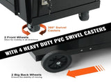 Welding Cart, 2-Tier Heavy Duty Welder Cart with Anti-Theft Lockable Cabinet, 265LBS Weight V952-ECDCHJTC265LB8FATV0