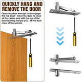 Door Pivot Hinge, Pivot Hinge System with Goal Kick Hardware, for Heavy Duty Wood Doors Up to 200 V1369-AZ3-W-11811