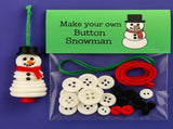 Christmas gift Christmas Button Ornament - Festive Santa Design Craft Kit- Set of 5 piecesSanta V1107-BUTTON CHRISTMAS ORNAMENT-SET OF 5 PIECES