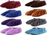 8 Pair Reusable Fabric Overshoes with Flap, Sturdy Shoe Covers V1237-MS-912-030
