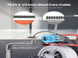 Drain Cleaner Machine 22m x 13mm, Auto Feed Sewer Snake Drain Auger on Wheels, Portable Drain V952-ZDJJKLSGDSTJOA12M002V3