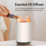 Crystal Salt Stone Humidifier Colorful Light 260Ml Portable Mist Humidifier Quiet Usb Essential Oil V1188-MS-227-1583