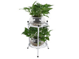 2Tier Metal Plant Stand Flower Pot Holder Display Shelf Rack Home Decoration Garden V1294-YM0901-3111210013912