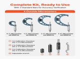 4 PCS Micrometer Set, 01/12/23/34 in Machinist Outside Micrometer, Ultra-Precision Accuracy, V952-QFCTZWJQFC04NF184001V0