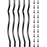 Deck Balusters, 51 Pack Metal Deck Spindles, 32.25"x1" Staircase Baluster with Screws, Iron Deck V952-TLGYC32.2550/SL5YV0