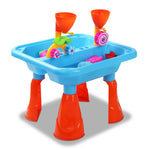 Keezi Kids Sandpit Pretend Play Sets Beach Toys Outdoor Sand Water Table Set PLAY-FUNNEL-BU