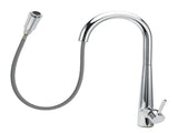 WELS Chrome Pull Out Kitchen Sink Tap Round Basin Mixer Faucet Flexible Spout V1233-KRD515CR