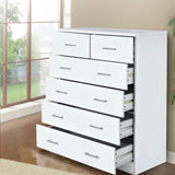 Artiss 6 Chest of Drawers - ANDES White FURNI-NEW-DT-WH-AB