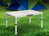 Weisshorn Folding Camping Table 90CM Adjustable Portable Outdoor Picnic Desk CAMP-T-MDF-90